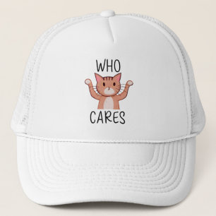 Gorra De Camionero Gato Lindo Antisocial Quién Se Cuidado Anti Drama 