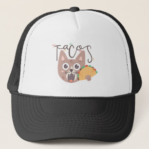 Gorra De Camionero Gato mexicano con taco