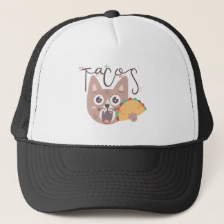 Gorra De Camionero Gato mexicano con taco