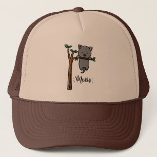 GORRA DE CAMIONERO GATO MIAU EN EL ÁRBOL