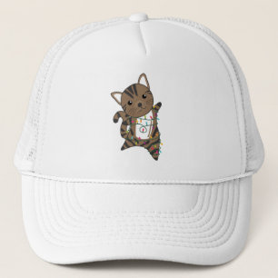 Gorra De Camionero Gato Navidades Nieve Animales De Invierno Gatos