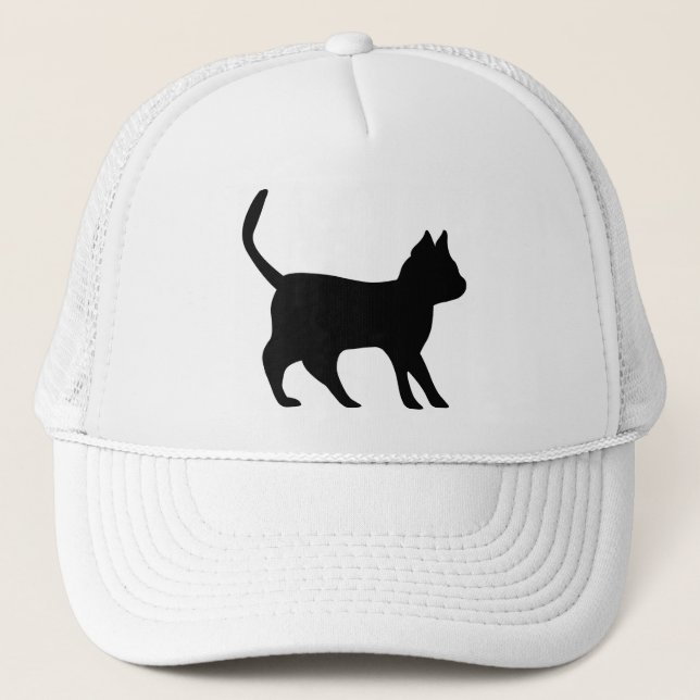 Gorra De Camionero Gato negro (Anverso)