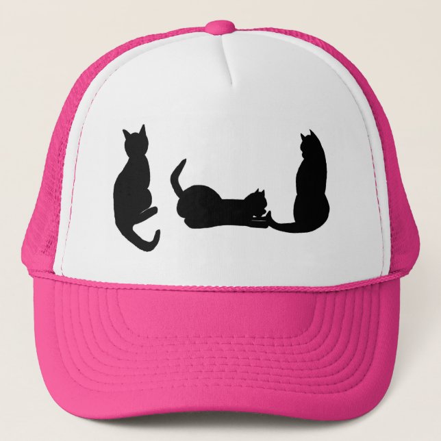 Gorra de Camionero Gato Negro (Anverso)