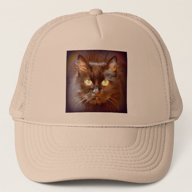 Gorra De Camionero gato negro (Anverso)