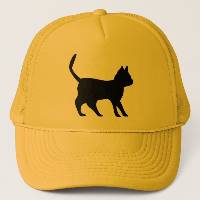 Gorra De Camionero Gato negro (Anverso)