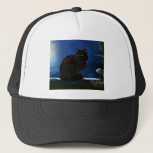 Gorra De Camionero Gato negro animal doméstico