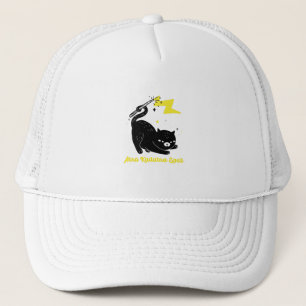 Gorra De Camionero Gato negro de mago - Hechizo Abra Kadabra