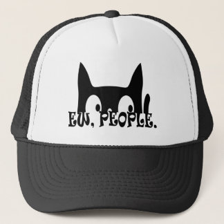 Gorra De Camionero Gato negro divertido para los ojos