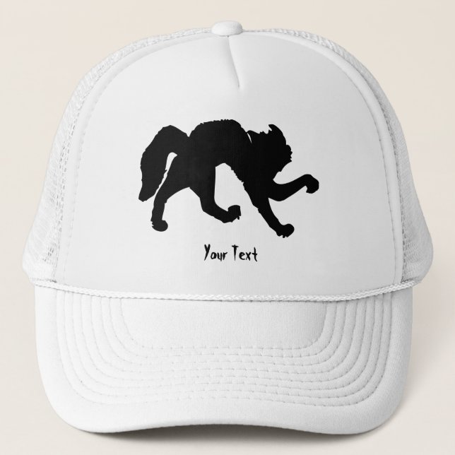 Gorra De Camionero Gato negro muerto (Anverso)