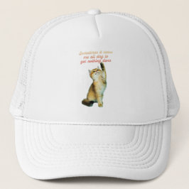 Gorra De Camionero Gato perezoso amante gracioso gato