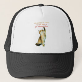 Gorra De Camionero Gato perezoso amante gracioso gato