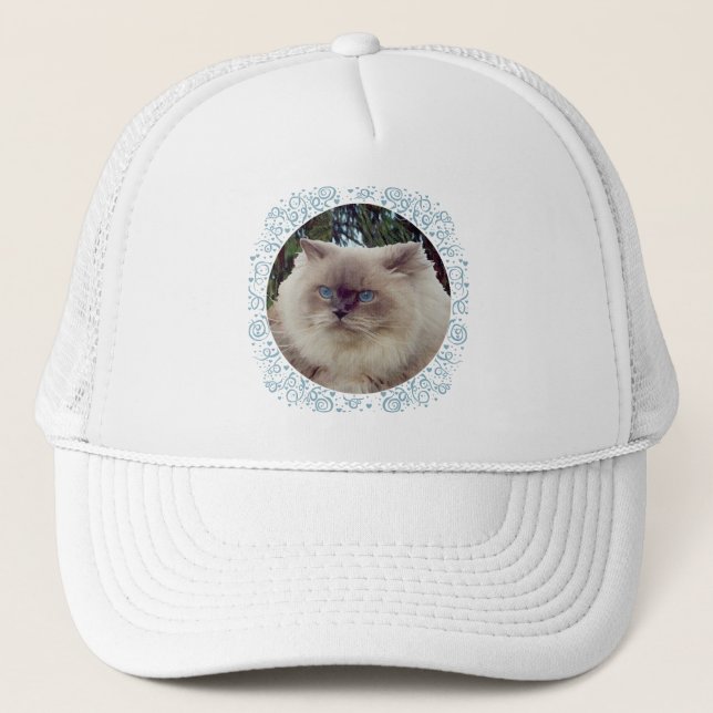 Gorra De Camionero Gato Persa Himalayo (Anverso)