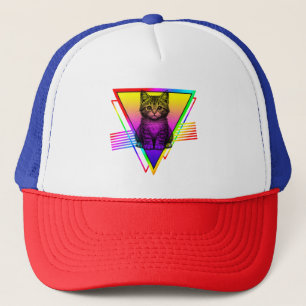Gorra De Camionero Gato Retro Adorable