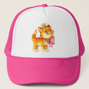 Gorra De Camionero gato rojo