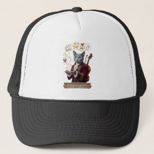 Gorra De Camionero Gato Russian Blue Vivaldi: Una Legado Vibrante