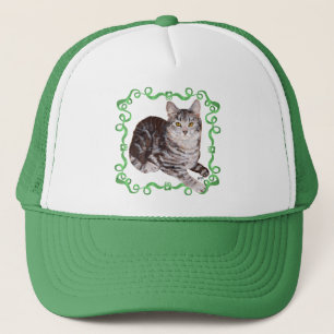 Gorra De Camionero Gato Tabby American Shorthair