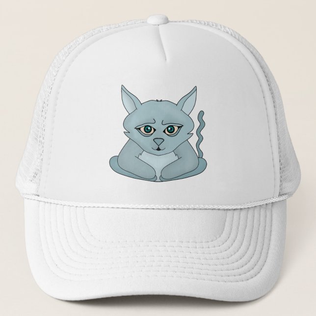 Gorra De Camionero Gato triste (Anverso)