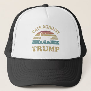 Gorra De Camionero Gatos contra Trump