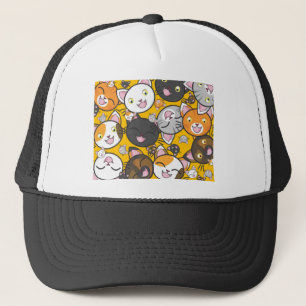 Gorra De Camionero Gatos Cuidados Kitty Kitties Kitten Adorable Felin