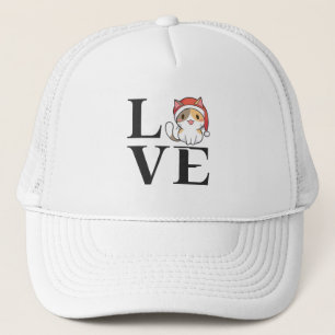 Gorra De Camionero Gatos de amor - Santa Kitten