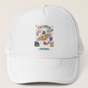 Gorra De Camionero Gatos espaciales Purride - Gatos astronautas kawai