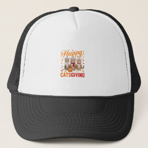 Gorra De Camionero Gatos Felices Dan Feliz Día de Acción de Gracias a