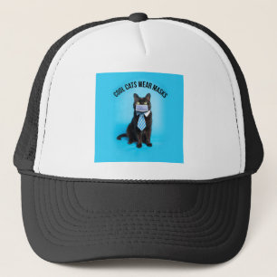 Gorra De Camionero Gatos Guay llevan máscaras