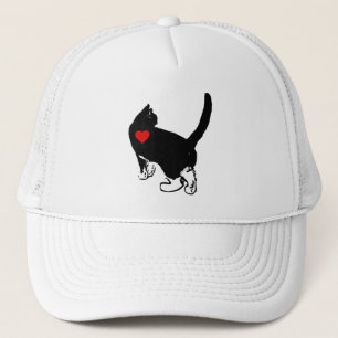 Gorra De Camionero Gatos que muestran amor