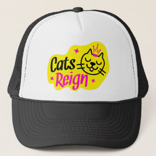 Gorra De Camionero gatos reinando