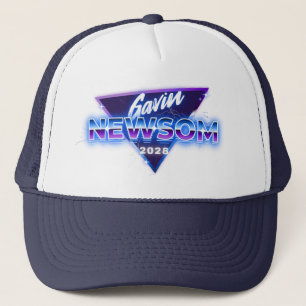 Gorra De Camionero Gavin Newsom 2028 Presidente Retro 80s