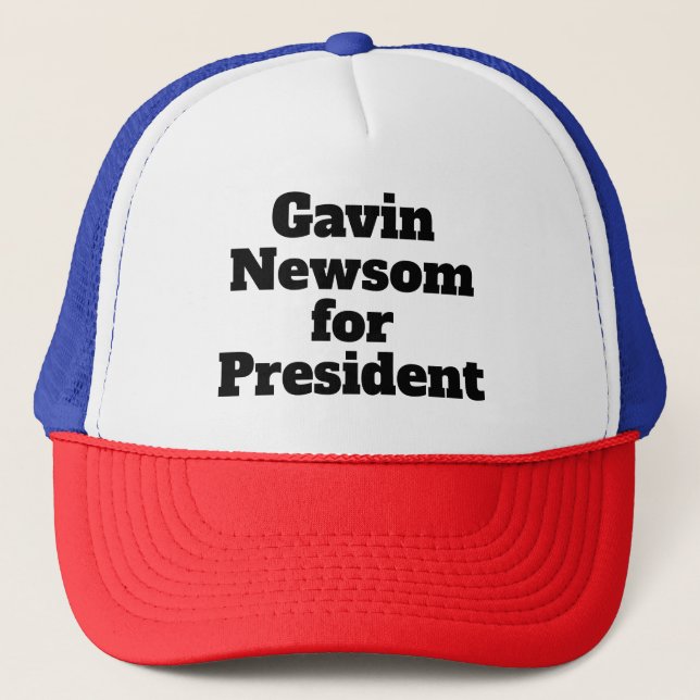 Gorra De Camionero Gavin Newsom para Presidente (Anverso)