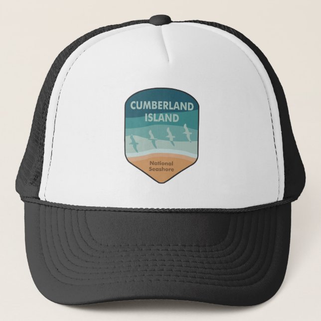 Gorra De Camionero Gaviotas marinas nacionales de la isla Cumberland (Anverso)
