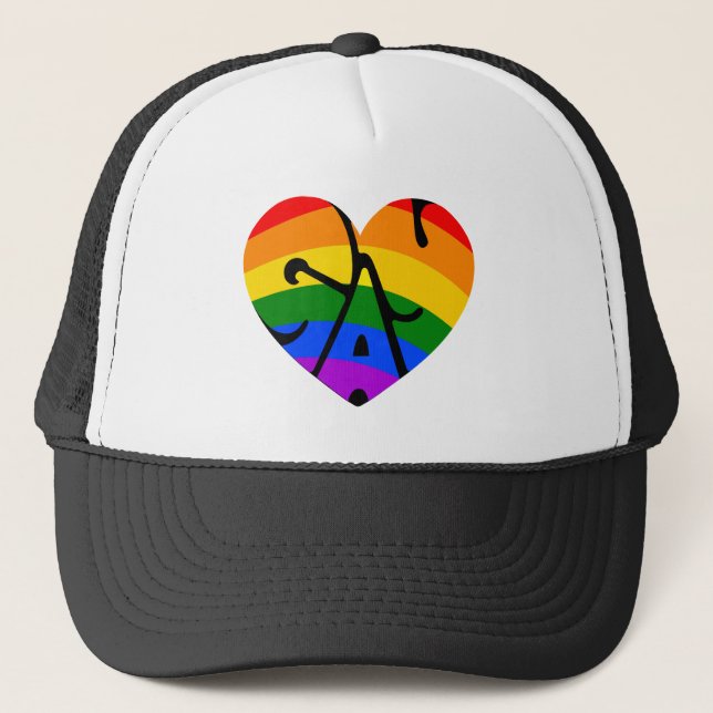 Gorra De Camionero Gay Heart (Anverso)