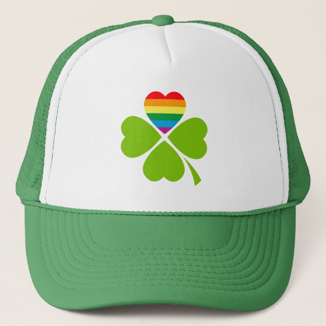 Gorra De Camionero Gay Lucky Clover (Anverso)