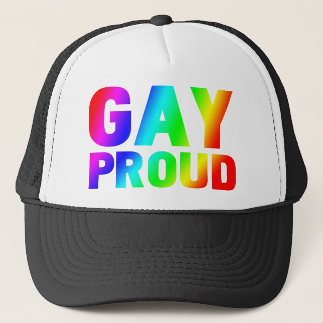 GORRA DE CAMIONERO GAY ORGULLOSO (Anverso)