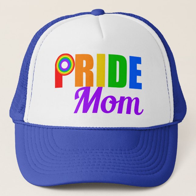 Gorra De Camionero Gay Pride Mom (Anverso)