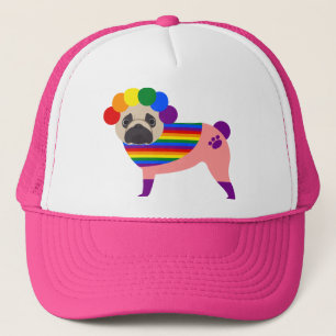 Gorra De Camionero Gay Pride Pug Tees and Gifts