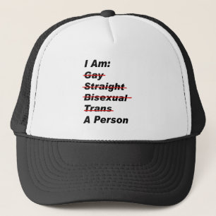 Gorra De Camionero Gay Straight Trans Una Persona