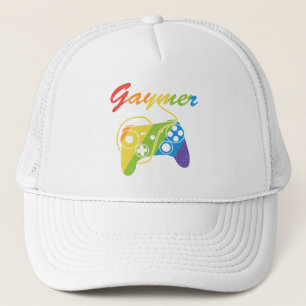 Gorra De Camionero Gaymer Controlador de videojuegos Rainbow Jueg