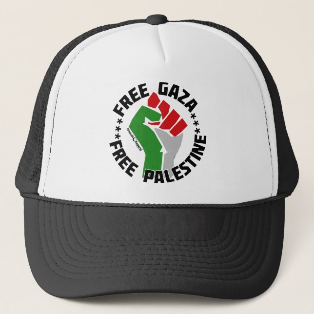 Gorra De Camionero gaza libre de palestina (Anverso)