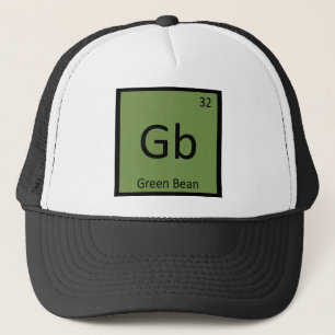 Gorra De Camionero Gb - Tabla Periódica De Química Verdura De Bean Ve