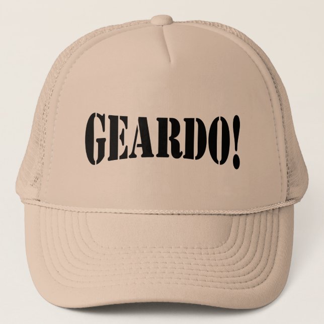 GORRA DE CAMIONERO ¡GEARDO! (Anverso)