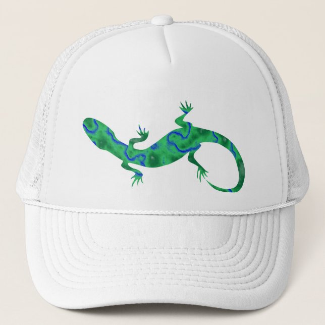 Gorra De Camionero Gecko verde (Anverso)