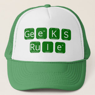 Gorra De Camionero Geeks Regla Lema Periódico De Tabla