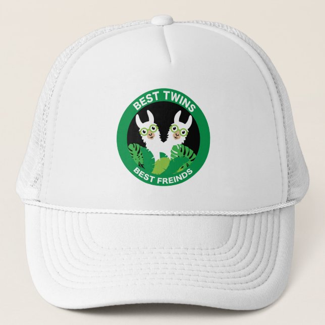Gorra De Camionero Gemelos de Llama Alpaca (Anverso)