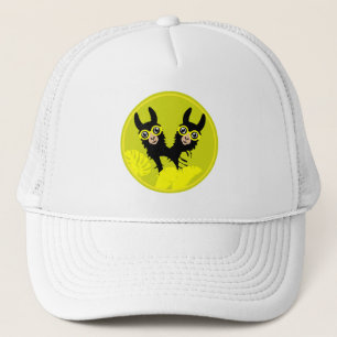 Gorra De Camionero Gemelos de llama de la Alpaca