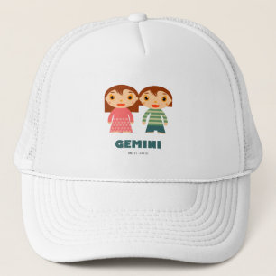 Gorra De Camionero Gemini Zodiac para niños