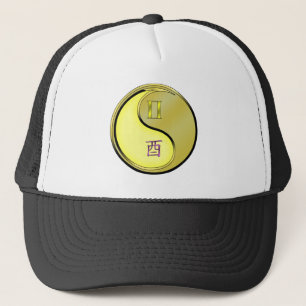 Gorra De Camionero Géminis y Gallo de Metal