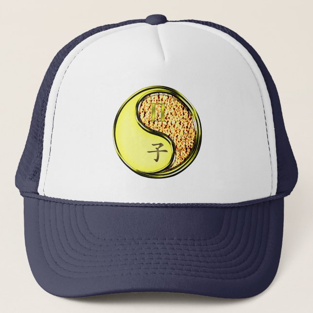 Gorra De Camionero Géminis y Rata de Fuego (Anverso)