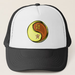 Gorra De Camionero Géminis y Tigre de Madera